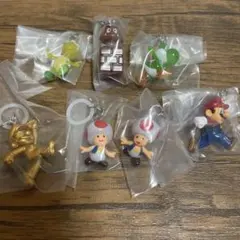 スーパーマリオめじるしアクセサリー　７個セット シークレット付き　値下げ！