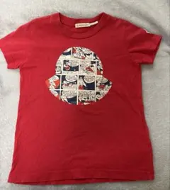 モンクレール　MONCLER コミックプリント Tシャツ レッド　116cm