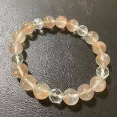 最終値下げ‼️オーロラクォーツと多面カット水晶天然石ブレスレット