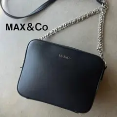 【MAX&Co】マックス＆コー　ショルダーバッグ　ブラック