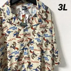 ズートピア ニック ジュディ ディズニー アロハシャツ 半袖 シャツ　3L