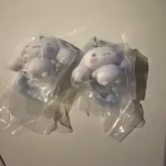 シナモロール シナモン フロッキー マスコット カラビナ チャーム キーホルダー