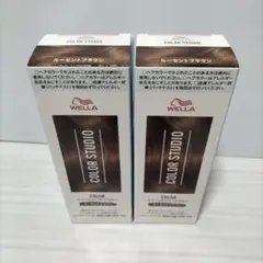 2set新品ウエラカラースタジオクリームタイプヘアカラー ルーセントブラウンのサムネイル