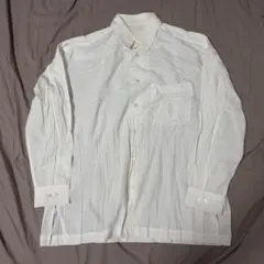 issey miyake 95AW ホワイト シワ加工 長袖シャツ プリーツのサムネイル