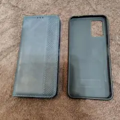Libero 5G II ケース　黒　手帳型　カード入れ +ソフトケース