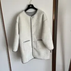 GU リバーシブル　コート　暖かい　シワなし　M 身幅55 身丈82