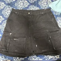 ダークグレー カーゴショートパンツ