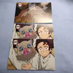 鬼滅の刃　我妻善逸　竈門炭治郎　嘴平伊之助　ロフト　特典　カード