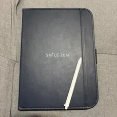 SMILE ZEMI ネイビー タブレットケースおまけのタッチペン付き