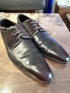 BARREAUX ダークブラウン ビジネスシューズ