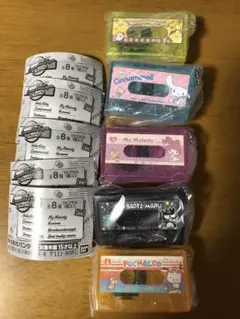 新品未使用未開封 サンリオキャラクターズ カセットテープチャーム5種類セット