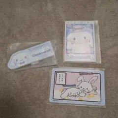 サンリオキャラクターズ　シナモン　名札バッジB　キャラポトレ　コレクターズカード