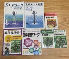 教科書ガイド　教科書ワーク　英単語集　ニュークラウン　 英語2年　Keyワークのサムネイル
