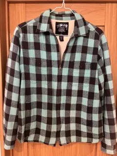 【※激レア】ステューシー★ビッグ刺繍ロゴ ジャケット ブルゾン L キャメル STUSSY(ステューシー) 00's logo track blouson ロゴ刺繍