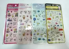 う*！様 新品未使用　スヌーピー　PEANUTSプクプクシール 4シートセット