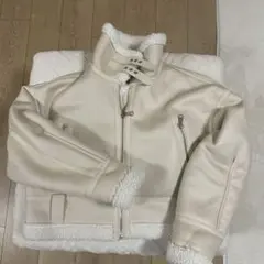 ホワイトムートンショートジャケット