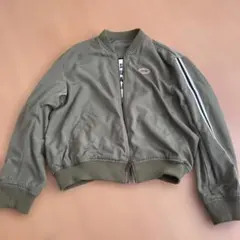 repipi armario ロゴ入リバーシブルMA1 カーキ 160㎝