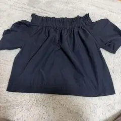 Snidel オフショルダー ネイビー 半袖 トップス