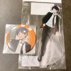 ワールドトリガー アクスタ 缶バッジ 隠岐孝二 スーツ
