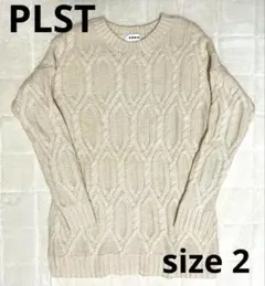プラステ　レディース　ニット　アイボリー