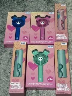 TWICE gigo限定 ミサモ ハンディファン ラバーマット シールセット