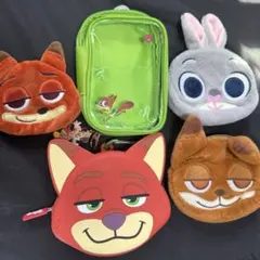 ズートピア キャラクターポーチセット