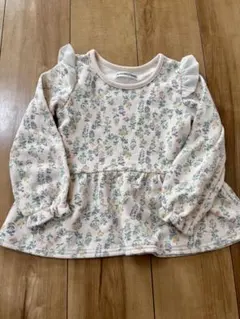 花柄　トレーナー　チュニック