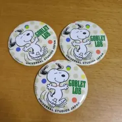 スヌーピー 缶バッジ 3個セット★ユニバ★ＵＳJ