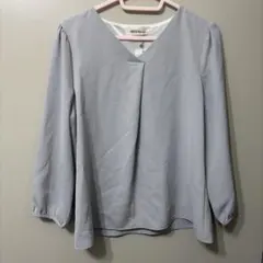 MISCH MASCH グレー Vネック 長袖ブラウス Mサイズ