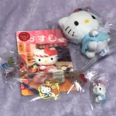 キティ　マスコットぬいぐるみ　キャンディーチャーム　ガチャガチャ　ポストカード