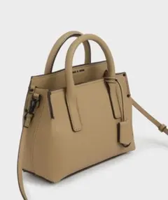 ✨ほぼ未使用チャールズアンドキース ショルダーバッグダブルトップハンドルトート