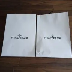 STONE ISLAND ショッパー 2枚セット　ブランド　ショップ袋のサムネイル