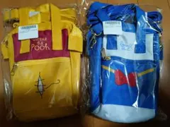 ディズニー ドナルド　くまのプーさん　耳付きショルダーバッグ 2種セット