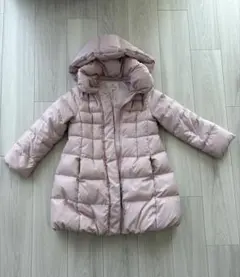 組曲 KUMIKYOKU ダウンコート ピンク フード付き 汚れあり 130