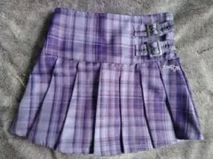 Anap Girl チェック インナーパンツ付きプリーツスカート(XS)