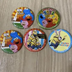 USJ キャラクター缶バッジ 5個セットのサムネイル
