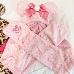 ディズニー　ファンキャップマフラー　ヒョウ柄　1つ　ギャル　美品　♡
