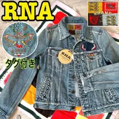 【RNA】未使用タグ付き　EAGLE 刺繍　スタッズ　ダメージGジャン　M