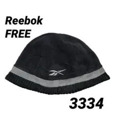 【Reebok】 リーボック ニットキャップ 刺繍ロゴ ブラック