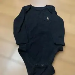 GAP ベビー ロンパース 長袖 ブラック　6-12months