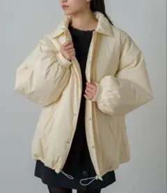 earthy 中綿コーチジャケット