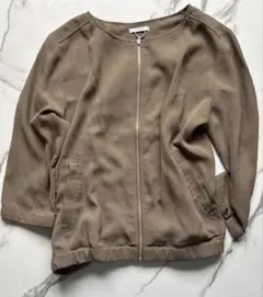 グラシア　シースルー　ブルゾン　グレージュ