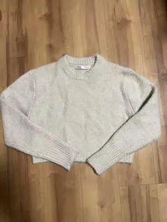 Zara ショート丈ニット　クロップドニット　クロップド丈ニット