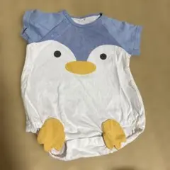 ペンギンデザインロンパース 60-70cm