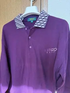 KENZO GOLF 長袖ポロシャツ サイズ3 パープル
