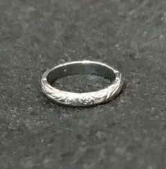 美品　ハワイアンジュエリー サージカルステンレス シルバーリング 9号