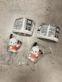 サンリオ　はぴだんぶい　きらきらもーっとおうえんフィギュア　ポチャッコ×2