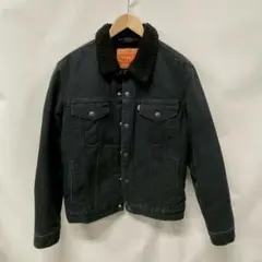 Levi's ボア襟 ブラックデニムジャケット