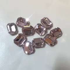 ネイルパーツ 10ピース ビジュー ストーン ピンク