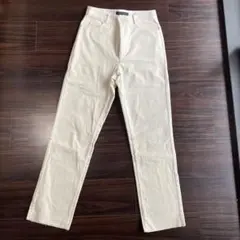 URBAN RESEARCH コーデュロイ ストレートパンツ ホワイト
